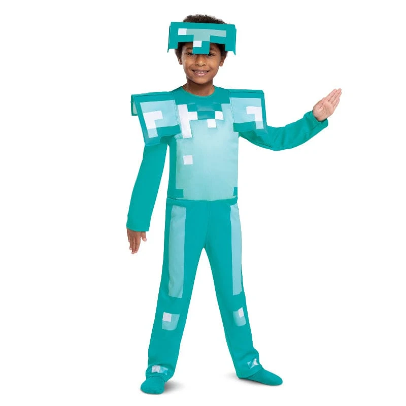 Minecraft Armour Children's Fancy Dress 1 Minecraft Armour Children's Fancy Dress