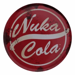 Fallout Set Of Four Metal Drinks Coasters -JustGeek Online Shop B FLT96 Nuka Cola Front Trans