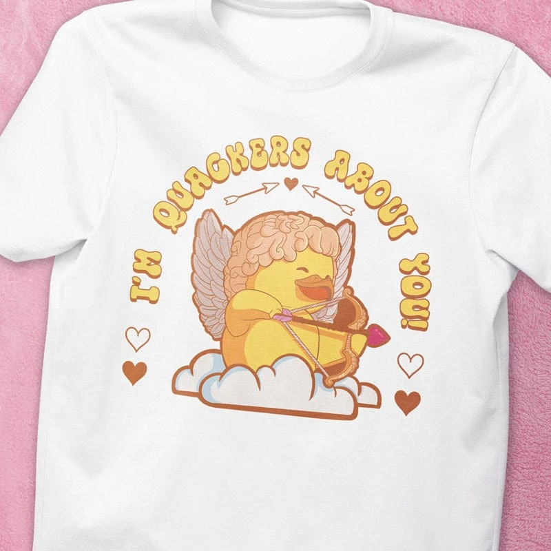 Cupid 'I'm Quackers About You' TUBBZ T-Shirt 2 Cupid 'I'm Quackers About You' TUBBZ T-Shirt - Image 2