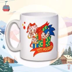 Sonic The Hedgehog Happy Holidays Mug