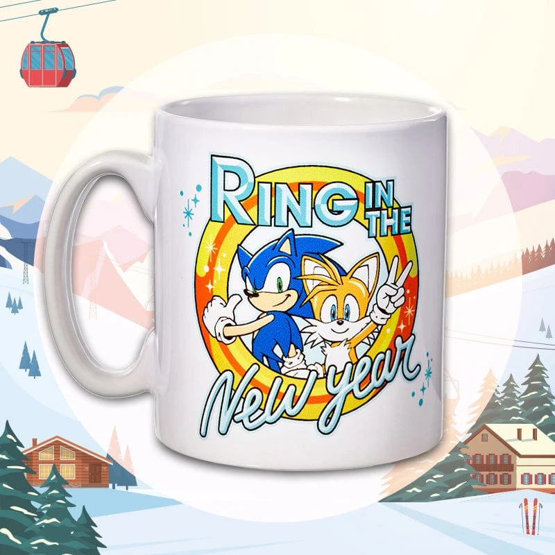 Sonic The Hedgehog New Year Mug 1 Sonic The Hedgehog New Year Mug