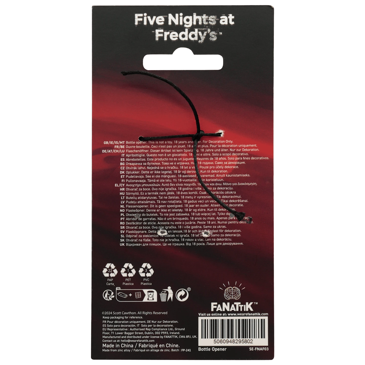 Five Nights At Freddy's Bottle Opener 6 Five Nights At Freddy's Bottle Opener - Image 6