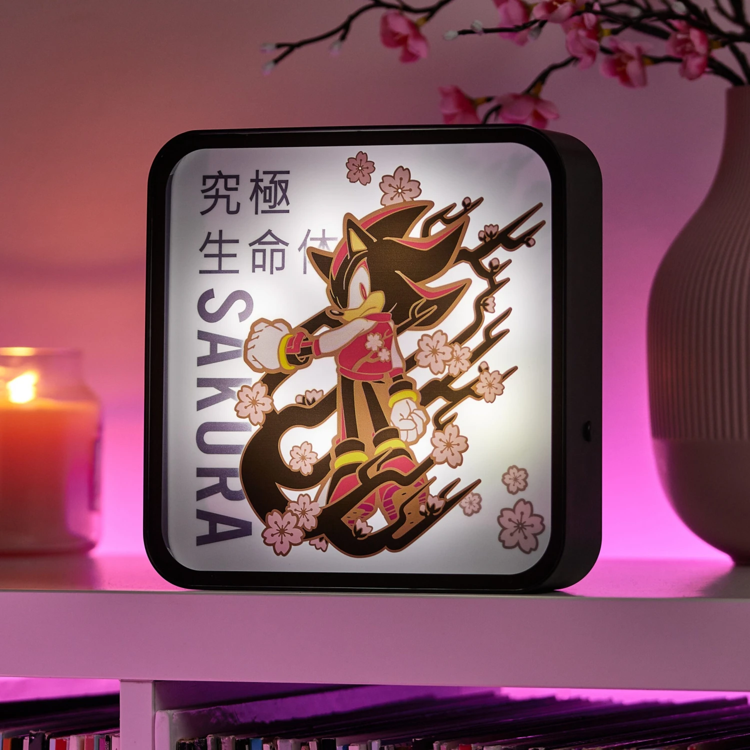 Sega Sonic The Hedgehog ‘Sakura - Shadow The Hedgehog’ Acrylic Desk Lamp / Wall Light 1 Sega Sonic The Hedgehog ‘Sakura - Shadow The Hedgehog’ Acrylic Desk Lamp / Wall Light
