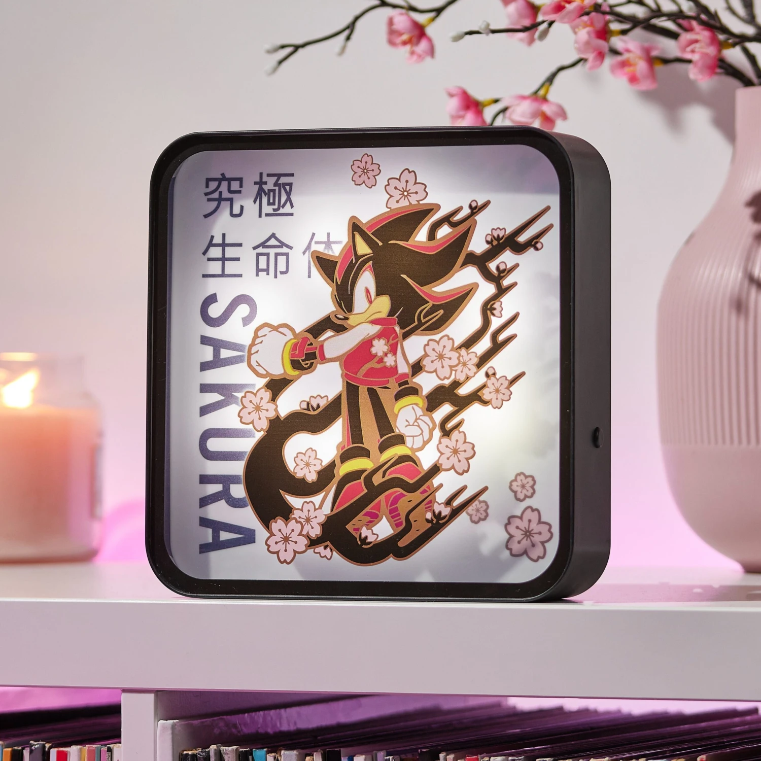 Sega Sonic The Hedgehog ‘Sakura - Shadow The Hedgehog’ Acrylic Desk Lamp / Wall Light 4 Sega Sonic The Hedgehog ‘Sakura - Shadow The Hedgehog’ Acrylic Desk Lamp / Wall Light - Image 4
