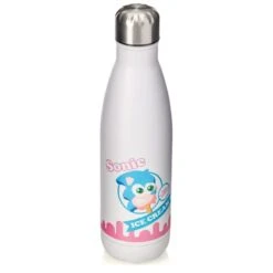 Sonic The Hedgehog Ice Cream Logo Bowling Pin Style Water Bottle -JustGeek Online Shop SonicSummer IceCream WaterBottle White 3