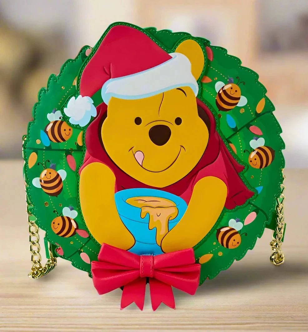 Loungefly Disney Winnie The Pooh Stuck In The Wreath Crossbody Bag 1 Loungefly Disney Winnie The Pooh Stuck In The Wreath Crossbody Bag