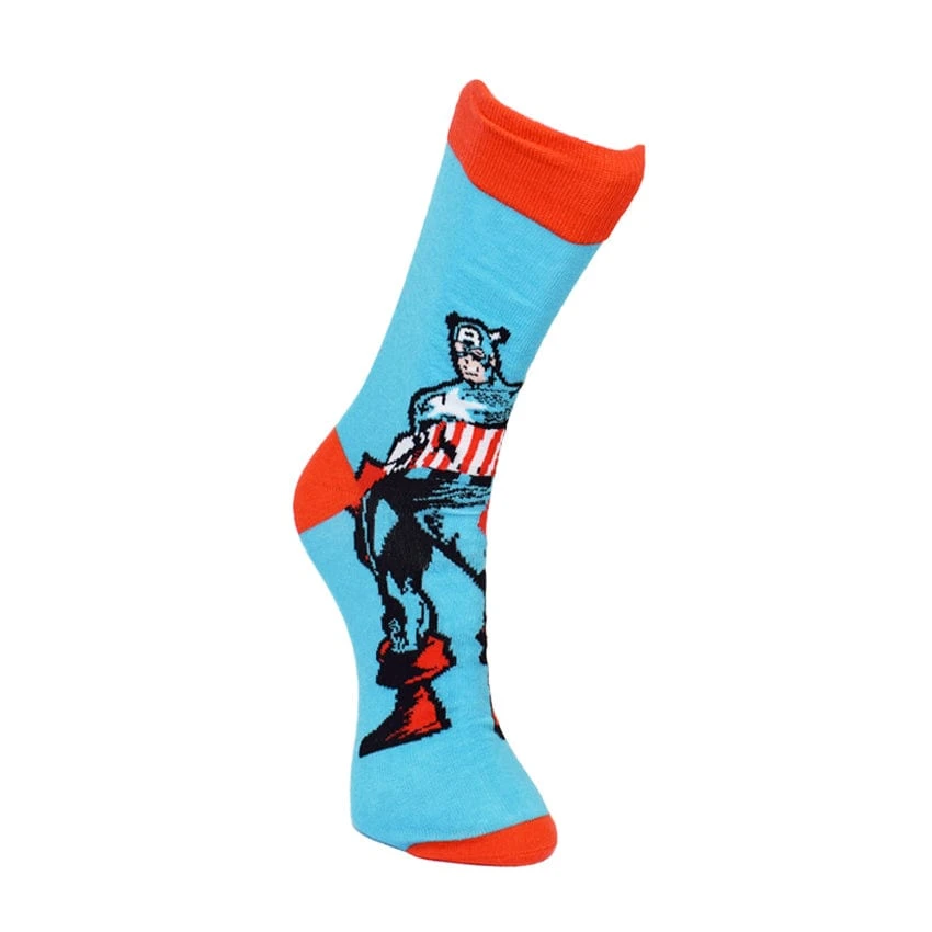 Marvel Captain America Red And Blue Socks 1 Marvel Captain America Red And Blue Socks