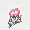 Disney Cruella Stay Weird Kids Short Sleeved T-Shirts