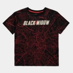 Marvel Black Widow City Map Women's T-Shirts
