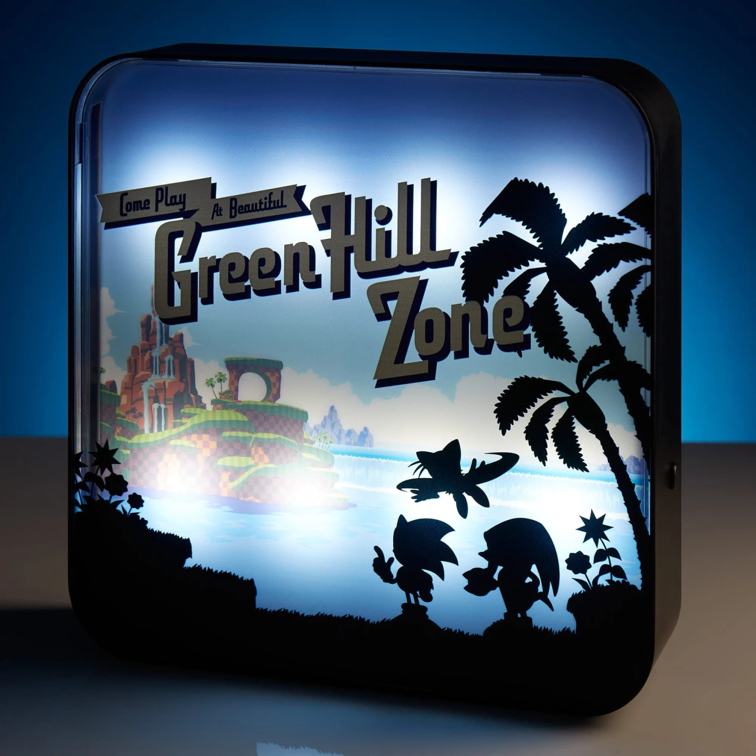 Sega Sonic The Hedgehog ‘Green Hill Zone’ Acrylic Desk Lamp / Wall Light 6 Sega Sonic The Hedgehog ‘Green Hill Zone’ Acrylic Desk Lamp / Wall Light - Image 6