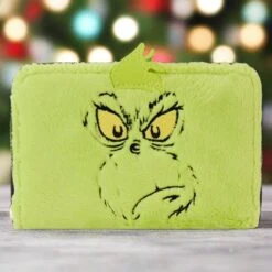 Loungefly Dr Seuss Plush Grinch Glow Cosplay Zip Around Wallet