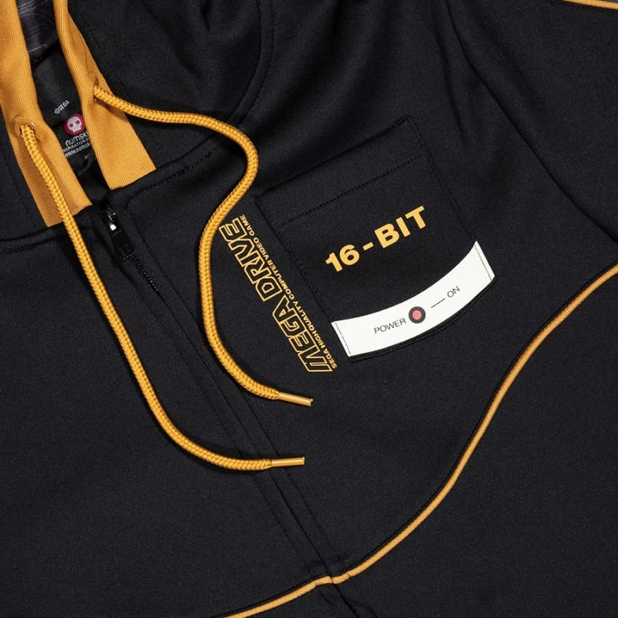 Mega Drive 'MD16-Bit' Black Hoodies (Unisex) 3 Mega Drive 'MD16-Bit' Black Hoodies (Unisex) - Image 3