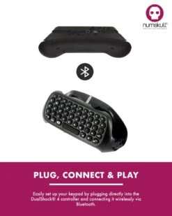 Numskull PlayStation 4 PS4 Bluetooth Wireless Mini Keyboard / Chatpad -JustGeek Online Shop ns 20ps4 20keypad 20artwork 203