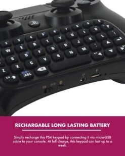 Numskull PlayStation 4 PS4 Bluetooth Wireless Mini Keyboard / Chatpad -JustGeek Online Shop ns 20ps4 20keypad 20artwork 204