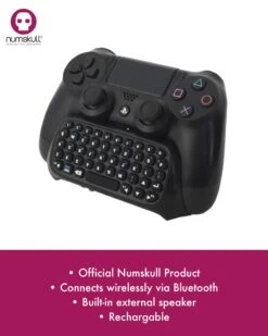 Numskull PlayStation 4 PS4 Bluetooth Wireless Mini Keyboard / Chatpad -JustGeek Online Shop ns 20ps4 20keypad 20artwork 205