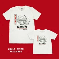 Modern Sonic The Hedgehog Japanese Style Kids White T-Shirts (Unisex) -JustGeek Online Shop sonic japanese white tshirt kids 3