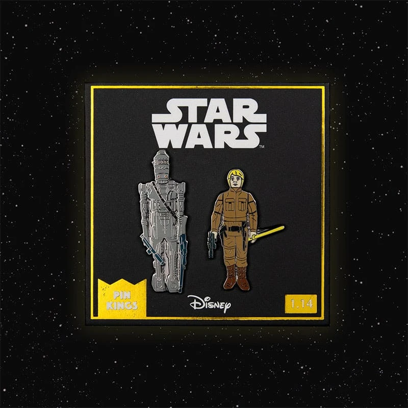 Pin Kings Star Wars Enamel Pin Badge Set 1.14 – IG-88 And Luke Skywalker (Bespin Fatigues) 1 Pin Kings Star Wars Enamel Pin Badge Set 1.14 – IG-88 And Luke Skywalker (Bespin Fatigues)