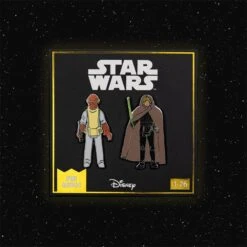 Pin Kings Star Wars Enamel Pin Badge Set 1.26 – Admiral Ackbar And Luke Skywalker (Jedi Knight Outfit)