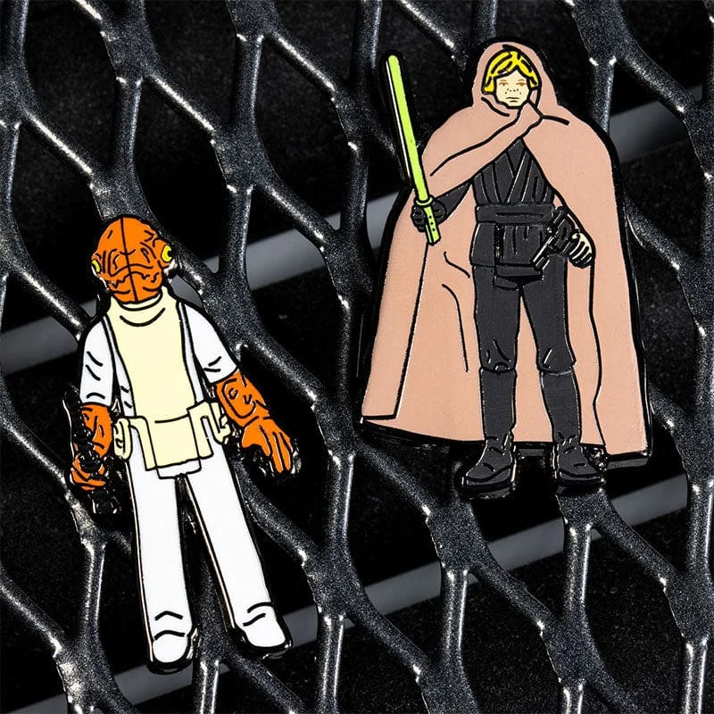 Pin Kings Star Wars Enamel Pin Badge Set 1.26 – Admiral Ackbar And Luke Skywalker (Jedi Knight Outfit) 2 Pin Kings Star Wars Enamel Pin Badge Set 1.26 – Admiral Ackbar And Luke Skywalker (Jedi Knight Outfit) - Image 2