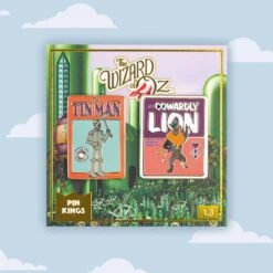 Pin Kings Wizard Of Oz Enamel Pin Badge Set 1.3 – Tin Man & Cowardly Lion